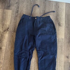 Men's Navy Drawstring Pants